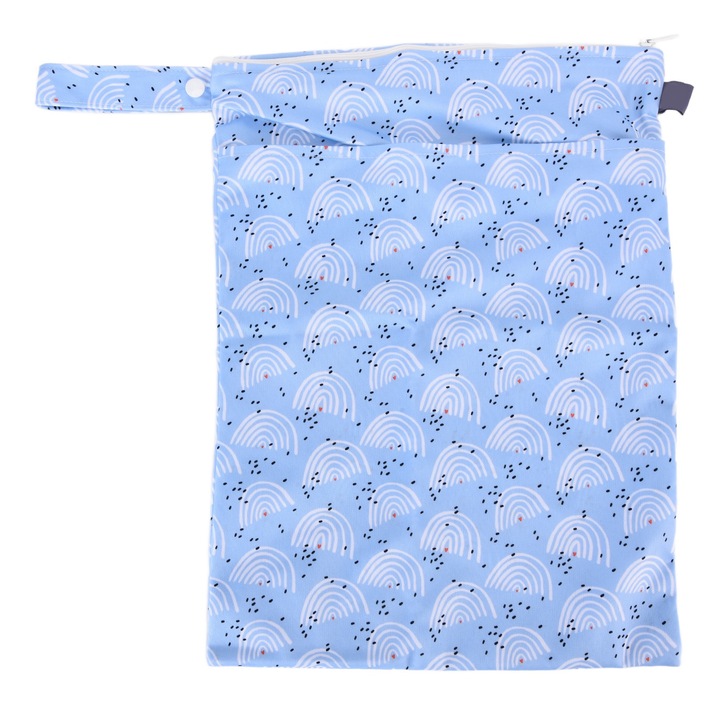 Pungi umede uscate din panza, reutilizabile, impermeabile, cu design cu fermoar dublu, multifunctionale, pentru costum de baie, pentru calatorii, plajaES007-EF404