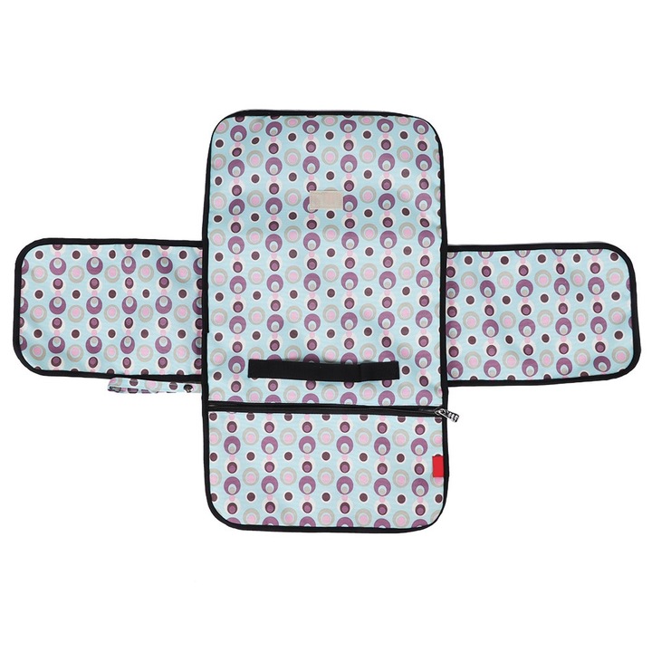 Geanta de depozitare reutilizabila, Enforose, multifunctionala, impermeabila, lavabila, pentru scutece, covor, tampon, pentru bebelusi, albastru