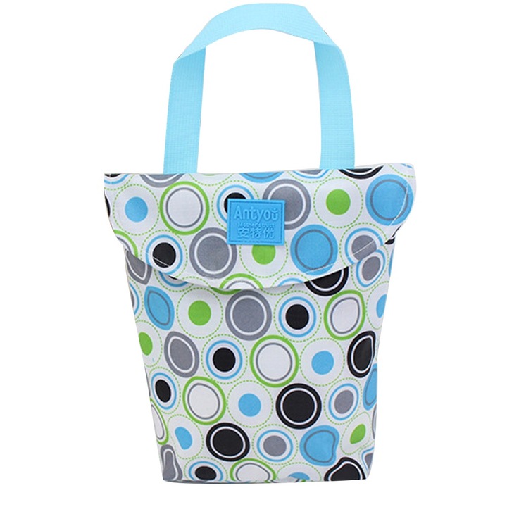 Преносим органайзер за пелени, водоустойчив, щампован дизайн