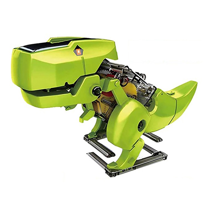 Interaktív összeszerelhető dinoszaurusz játék készlet, Jormftte, szolár, műanyag, gyermekeknek