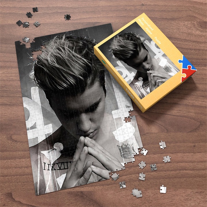 Пъзел със знаменитости, ярки цветове, екологичен, фото пъзел, играчка за деца, преследвачи на звезди, 520x380 мм /20,47x14,96 инча, 500 броя