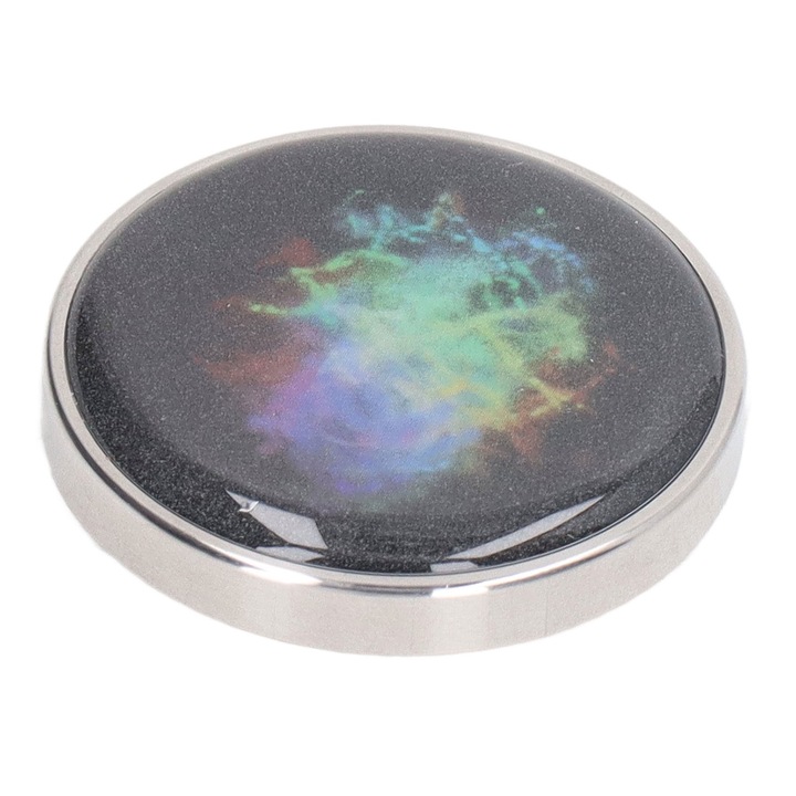 Въртяща се играчка за бюро, Enforose, неръждаема стомана, холографски дизайн, 38x6мм