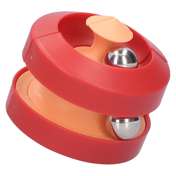 Interaktív gyerekjáték, Jormftte, forgólabdás játék, könnyen használható, piros, kis méret