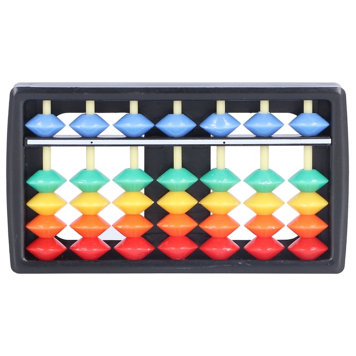 Színes Abakusz Jormftte, 1-10, műanyag, 30x15cm