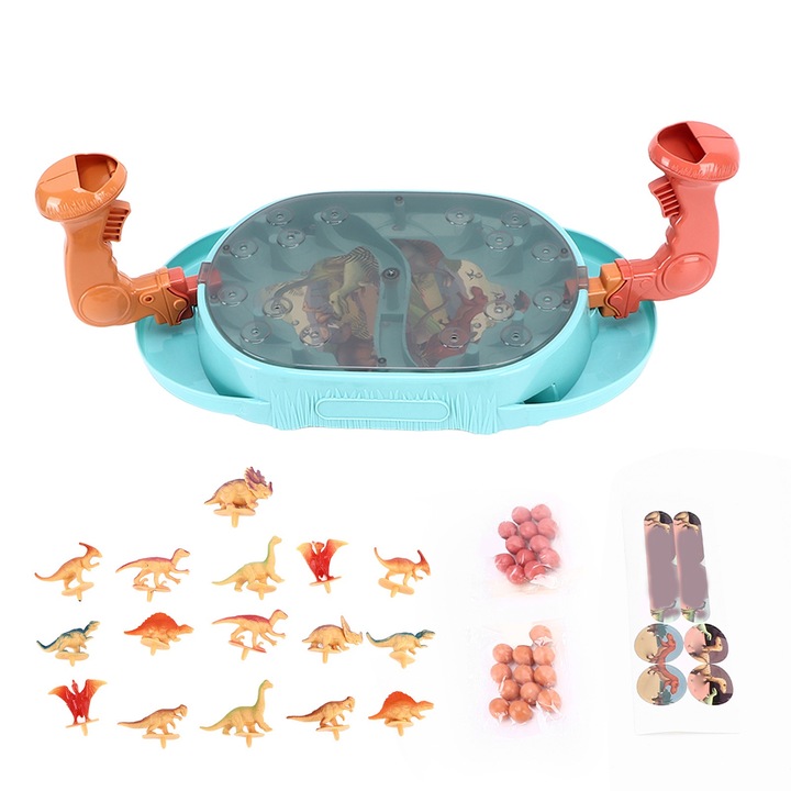 Interaktív játék, Jormftte, dinoszaurusz játék, 2 játékos, 8 dinoszaurusz, többszínű
