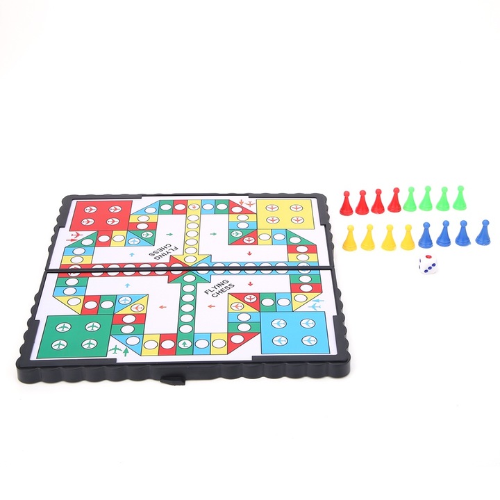 Jormftte társasjáték, összecsukható mágneses sakk, műanyag, gyerekeknek, interaktív játék, 30x30cm