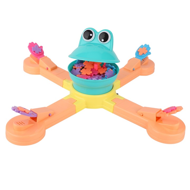 Jormftte társasjáték készlet, vicces békajáték, élénk színek, társas interakció