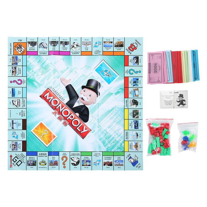 Oktató gyermek műanyag társasjáték interaktív puzzle játék