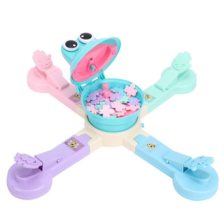 Interaktív játék gyerekeknek, Jormftte, katapult társasjáték, 4 játékos, környezetbarát műanyagból, 495g