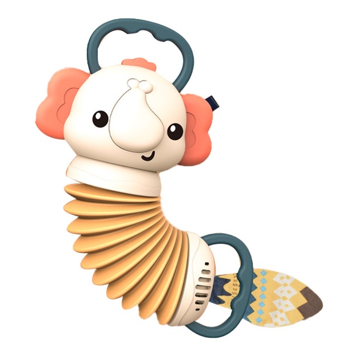 Jormftte játék hangszer, babaharmonika, interaktív hangok, többszínű, kis méret