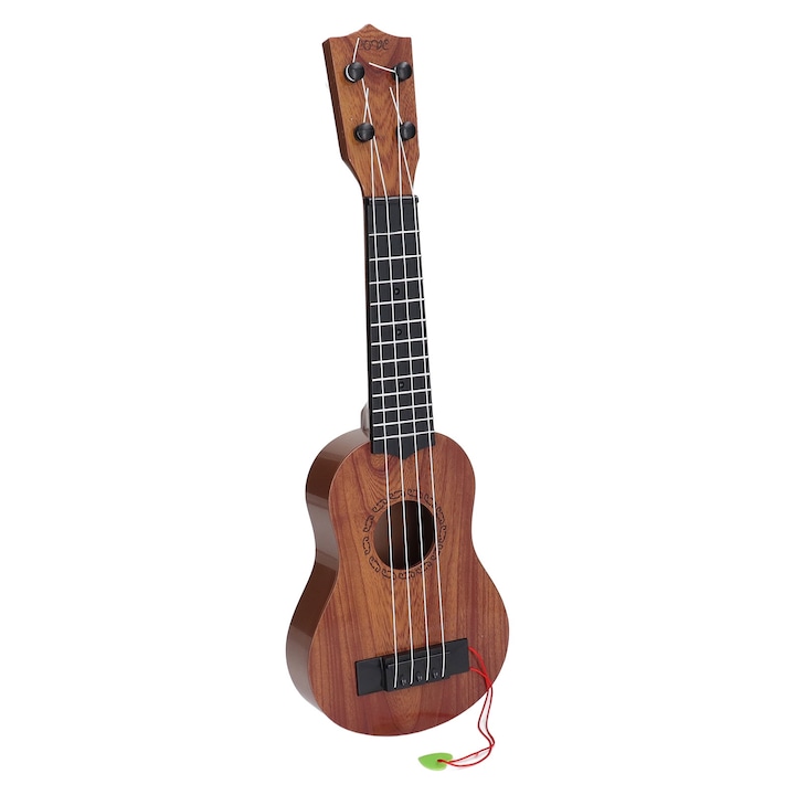 Jormftte gyerek játék ukulele, 4 húros, hordozható méretű, ABS műanyag