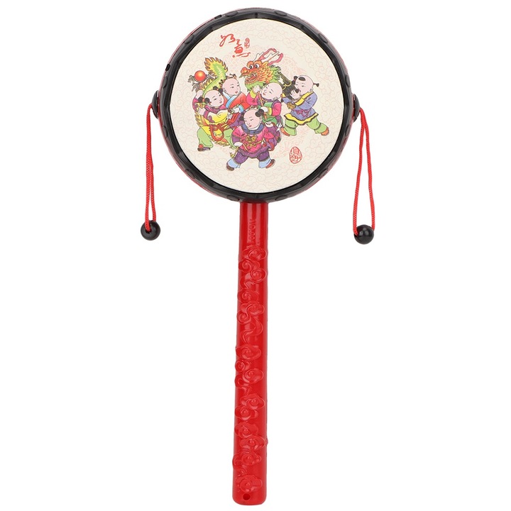 Játékhangszer, Jormftte, csörgődob, környezetbarát, hagyományos kínai design