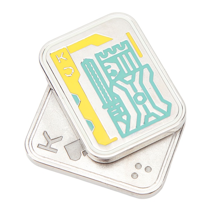 Fém haptikus kártyacsúszka, felnőtt játék, stresszoldó, szorongásoldó, világító mágneses csúszka