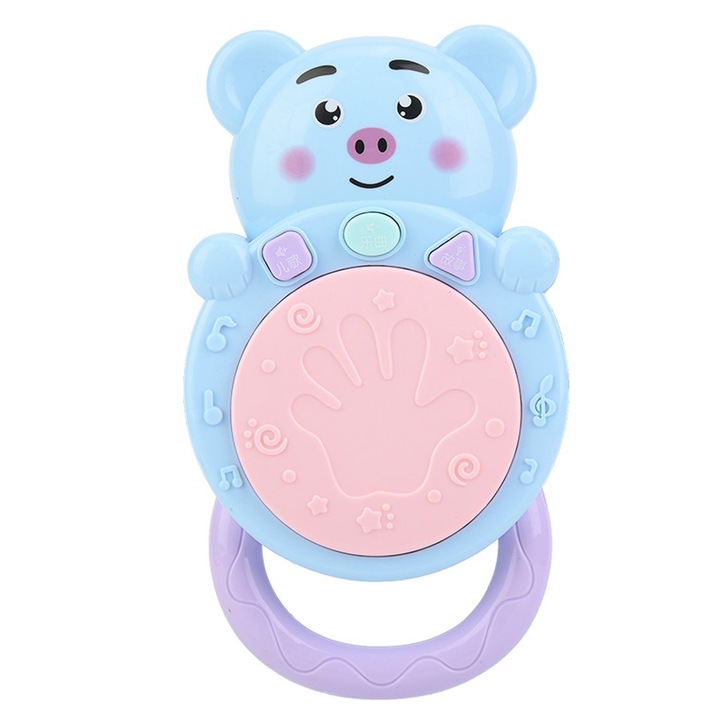 Toba educationala pentru copii Jormftte, design compact, mod de sunet si lumina, albastra