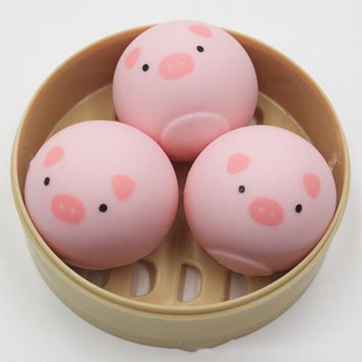 Stresszoldó szorítójáték, puha, viaszos, lassan visszatérő squishik, stresszoldó játékok relaxáló malacnak