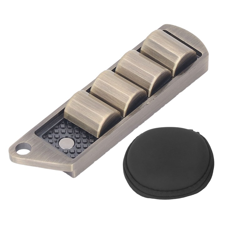 Jormftte interaktív játék, fém csúszka játék ADHD-ra, arany, hordozható kivitel