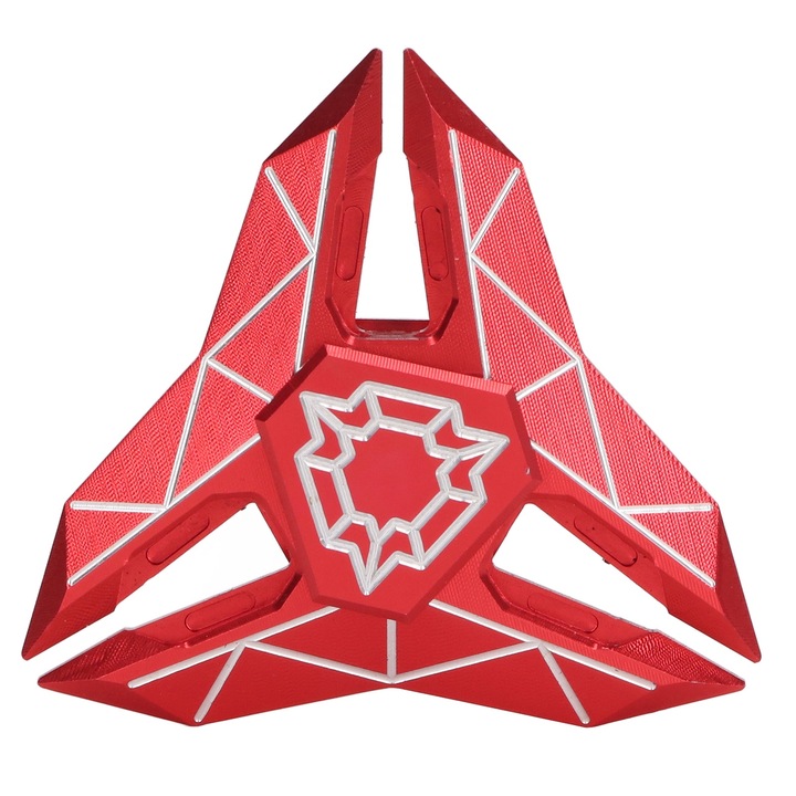 Fényes színű ADHD ujjhegyi pörgettyűs játék, hordozható, irodai, stressz- és szorongásoldó, csapágyas, piros