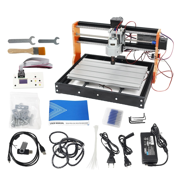 CNC фреза, 10W, 220V, 1.3A 0.25Nm