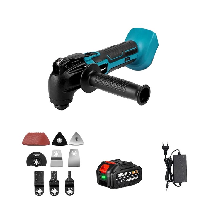 Unealta multifunctionala 18V, Yofidra, 6 viteze, 22 accesorii, 18-20V