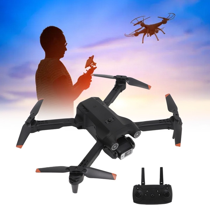 H63 Мини RC Дрон с дистанционно управление, квадрокоптер, дрон с оптичен поток, фиксирана точка на въздушна възглавница с 4K HD камера за деца