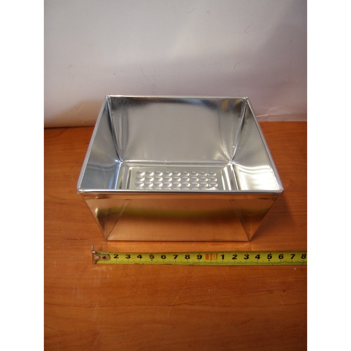 Tava de copt dommet, nr. 8, 7,5x15x15 cm