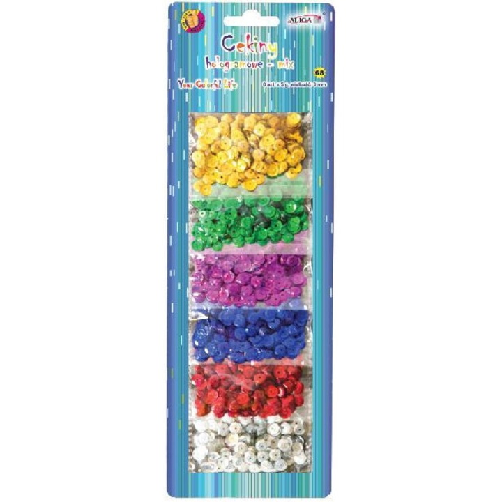 Set de artizanat, Aliga, 6 nuante, multicolor