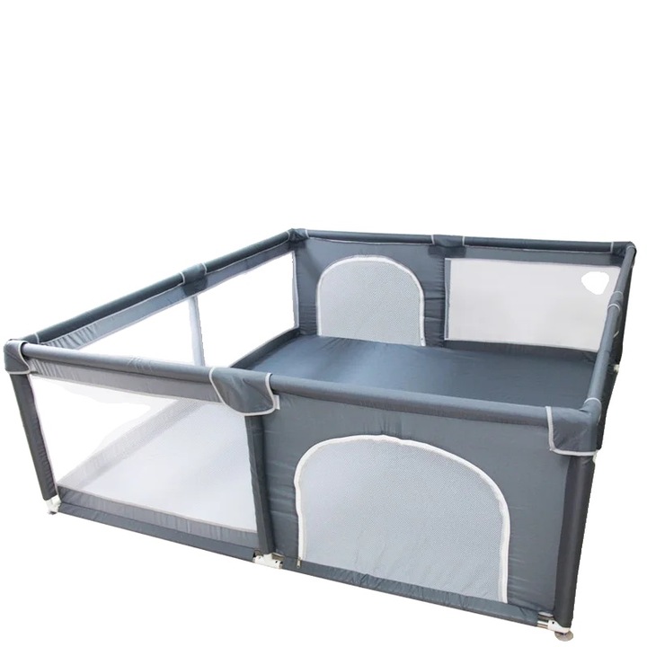 Tarcuri copii, 150x180cm, acces dublu, gri