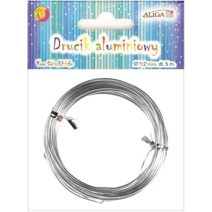 Декоративна алуминиева връв, Aliga, 1,2 мм, 5 м