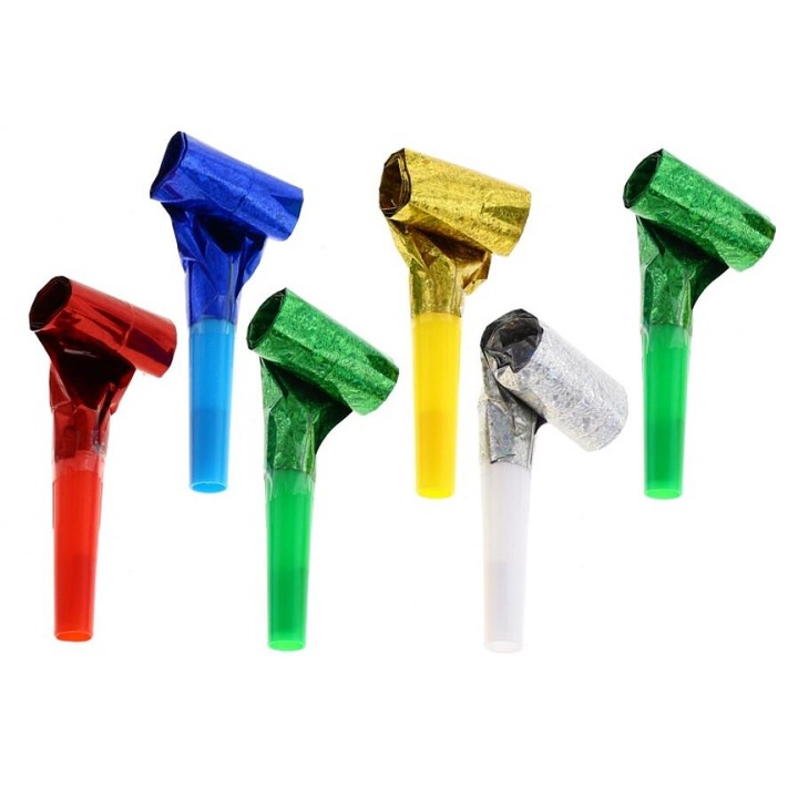 Холографски Трабки, Годан, комплект от 144 части, микс цветове