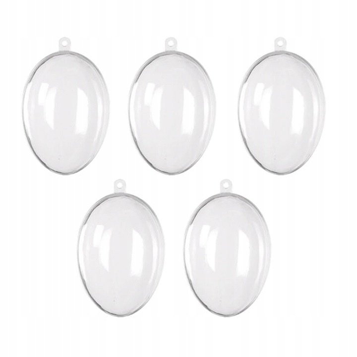 Set 5 oua decorative acrilice, 7&7, 8cm, multicolor