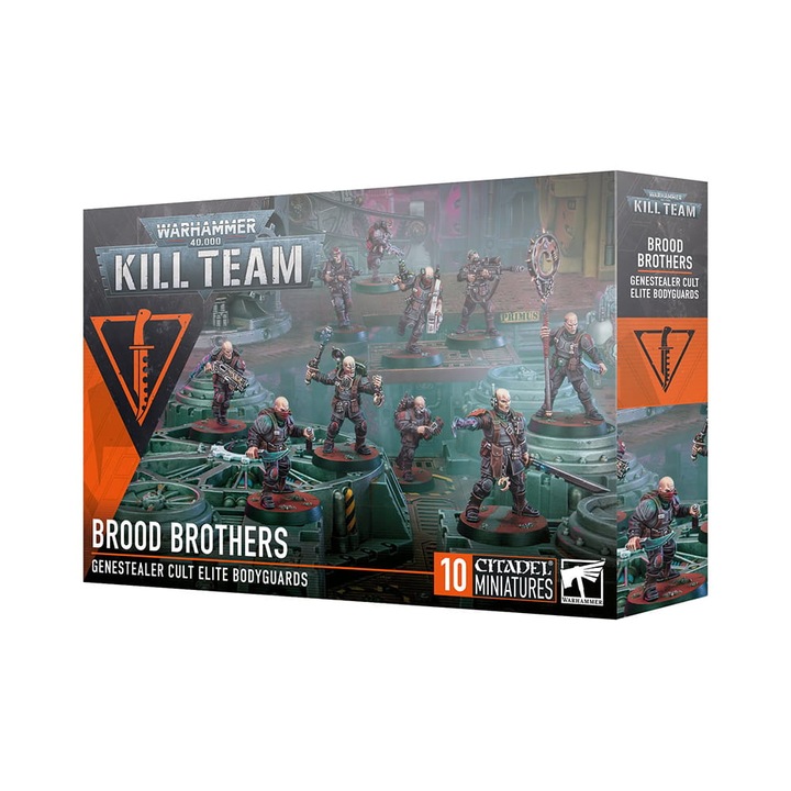 Warhammer 40000 Kill Team Brood Brothers Game Expansion Games Workshop 165 части Сив