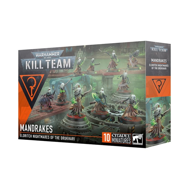 Warhammer 40000 Разширение на играта Kill Team, Mandrakes, Games Workshop, 124 части, сив