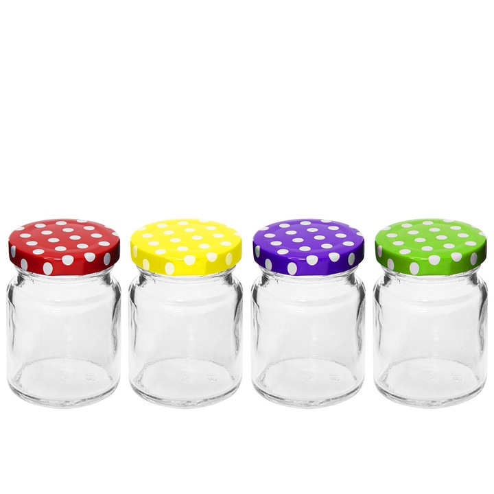 Set 12 borcane din sticla Tragar, 90 ml