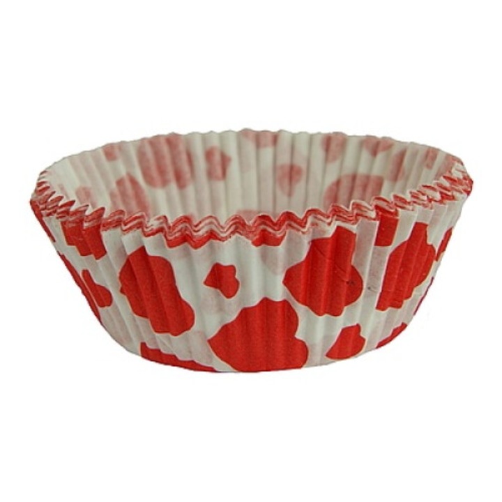 Forme prajituri, Tamipol, 50x25mm, set 60 bucati, inimioare