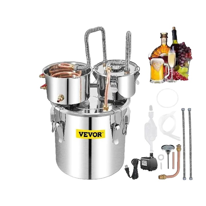 Alkohollepárló, 50L, rozsdamentes acél, arginitium