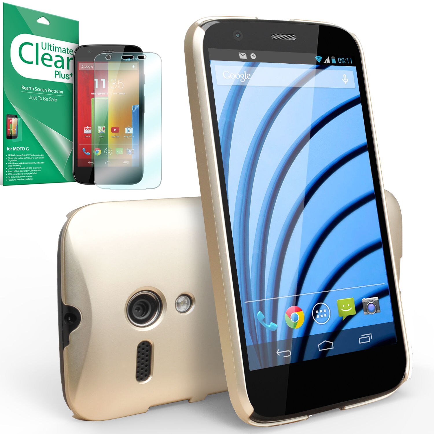 Husa Ringke SLIM Moto G 2013 ROYAL GOLD+BONUS Ringke Invisible Defender Screen Protector