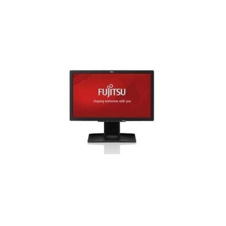 Монитор FUJITSU E22-8 TS Pro, IPS, 21.5 inch, Wide, Full HD, DP, DVI, VGA, Черен EoL