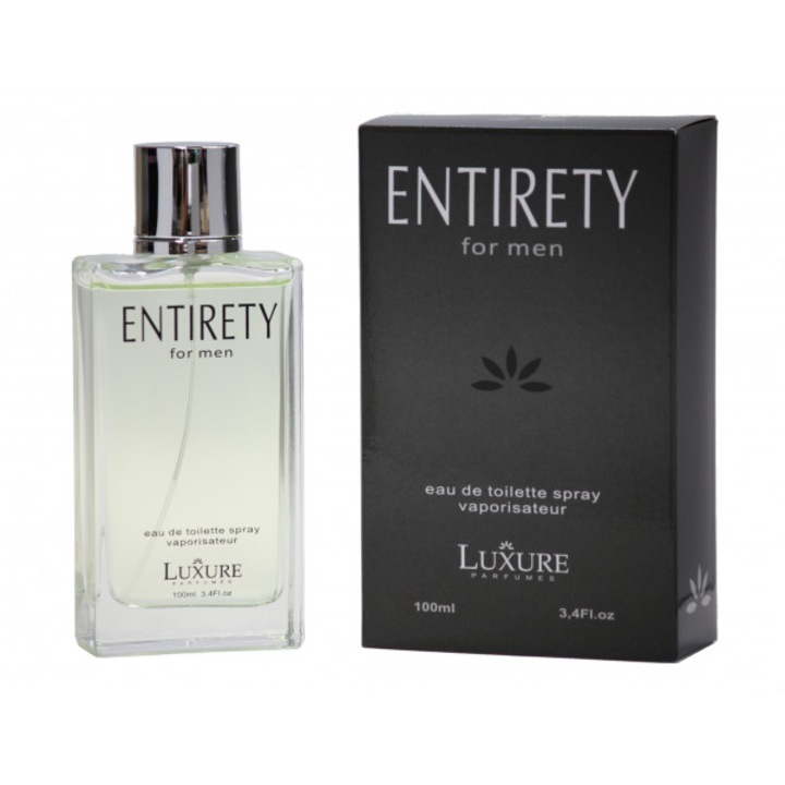 Parfum pentru barbati Luxure Entirety, 100 ml, arome de lavanda si mandarina, set