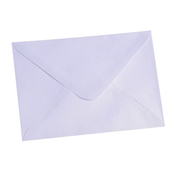 Set 10 plicuri Canea, albe, din hartie, 11,4x16,2cm