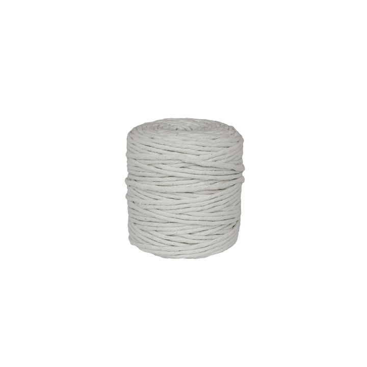 Sznur de bumbac pentru macrame, Aliga, 5mm, 100m, natural