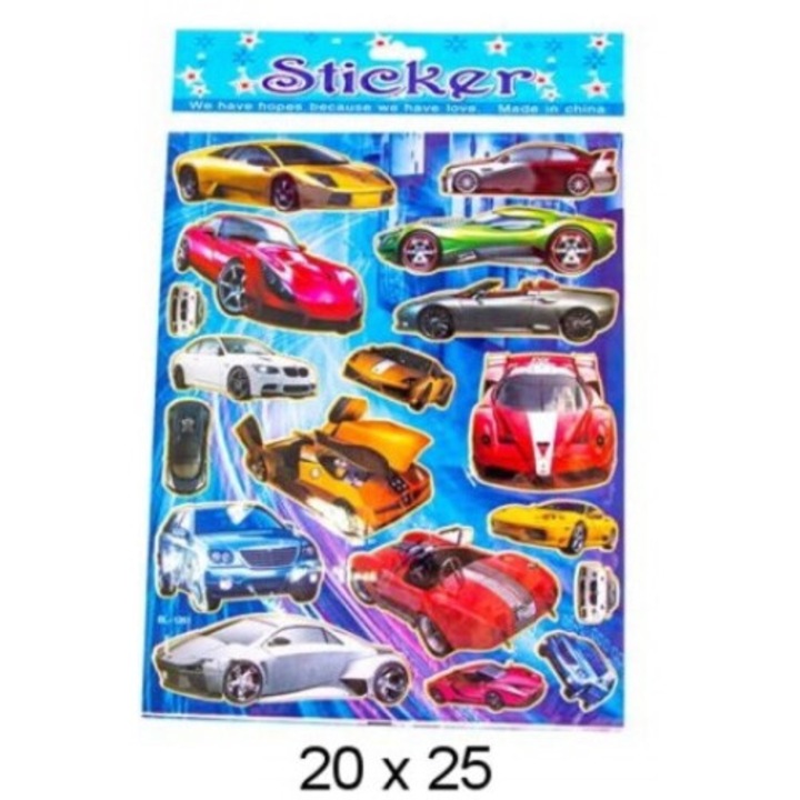 Midex díszmatrica készlet, 10 db, autótéma