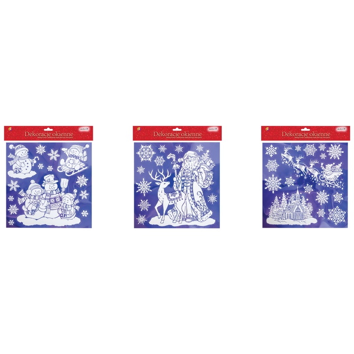 Sticker decorativ Aliga, vitraj 30x35cm, autocolant electrostatic, reutilizabil