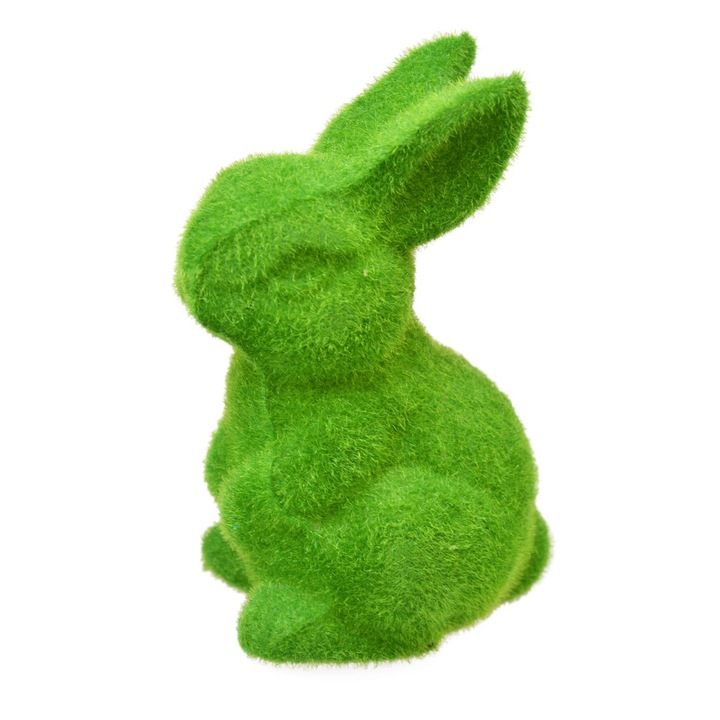 Декоративна фигурка от мъх, Arpex, зайче, 9 см