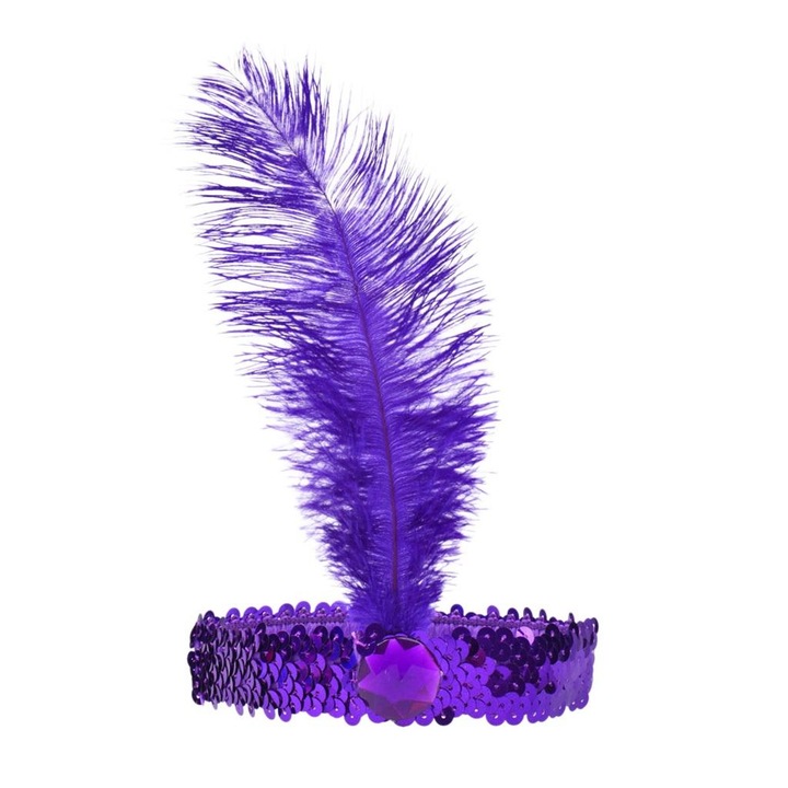 Детска лента за глава, Arpex, Лилава, 56 см