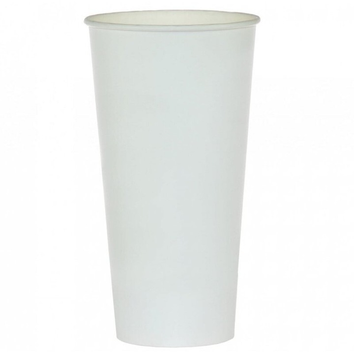 Комплект 6 чаши, хартия, 500 мл, Arpex, бяла