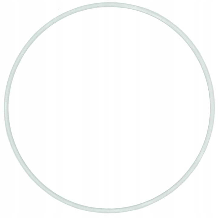 Inel metalic 10cm, Aliga, decorativ, alb