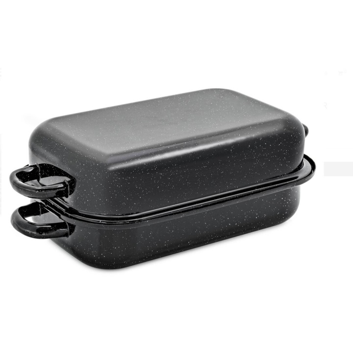 Tragar serpenyő, 5,5L, 30x26x13,5cm, fogantyúkkal