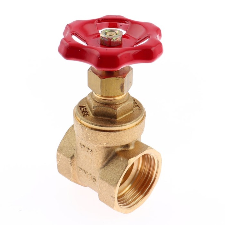 Robinet trecere cu sertar Fratelli Fortis 800, alama, 3/4", maner rozeta