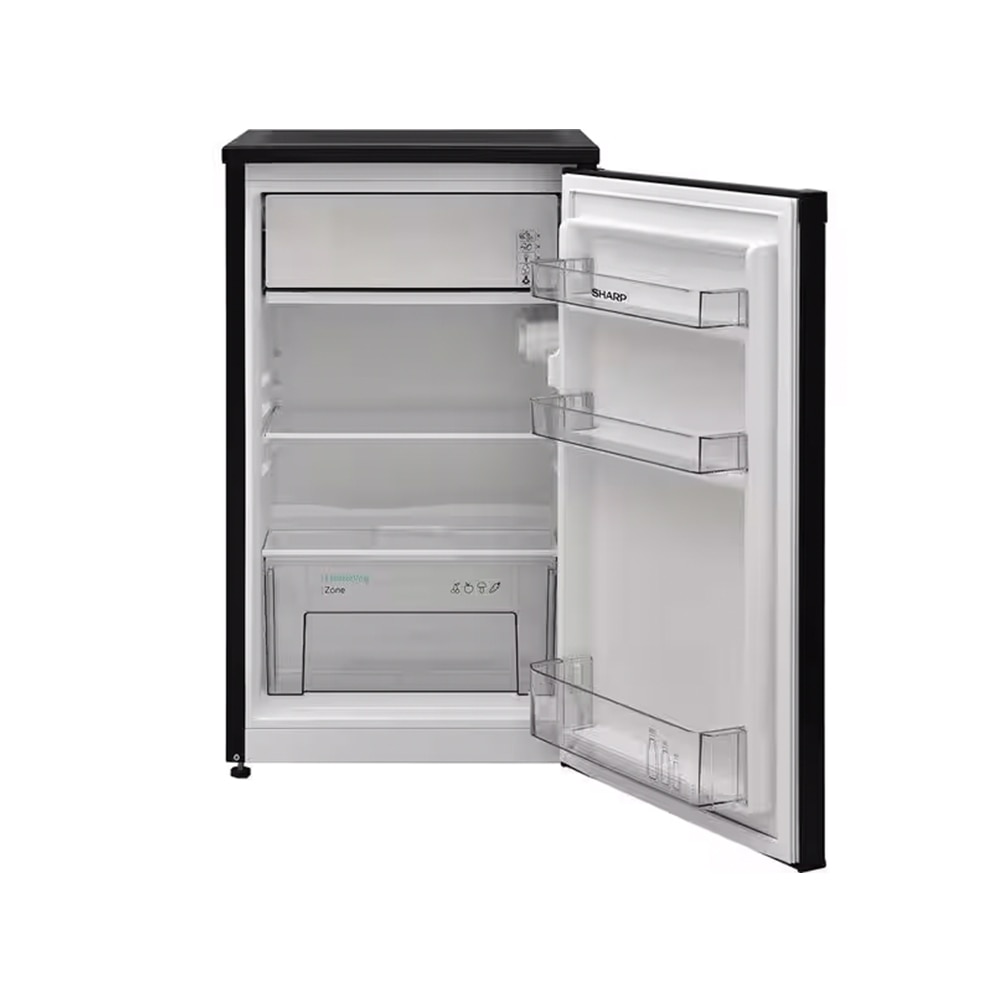 Frigider cu o usa SHARP SJ-UE088T0B, iluminare LED, clasa E, inaltime 82.1, 81l, Negru