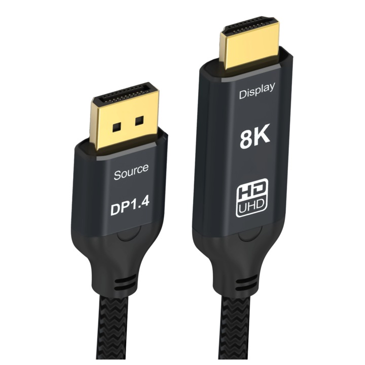 Кабел DisplayPort към Hdmi Reagle 8K@60Hz 4K@144Hz 2M